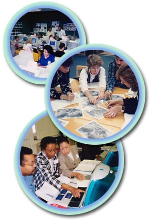 photos of teacher training sessions